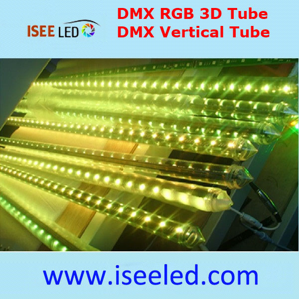 360 درجة عرض Dmx Rgb LED أنبوب عمودي