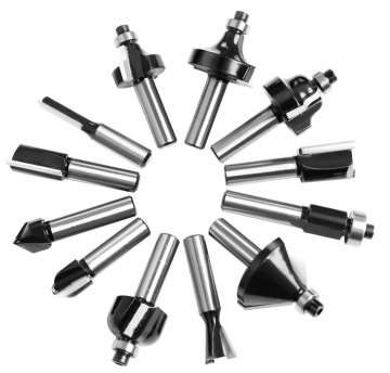 VIDO cnc thickened 8mm shank router bits for wood trimmer carving