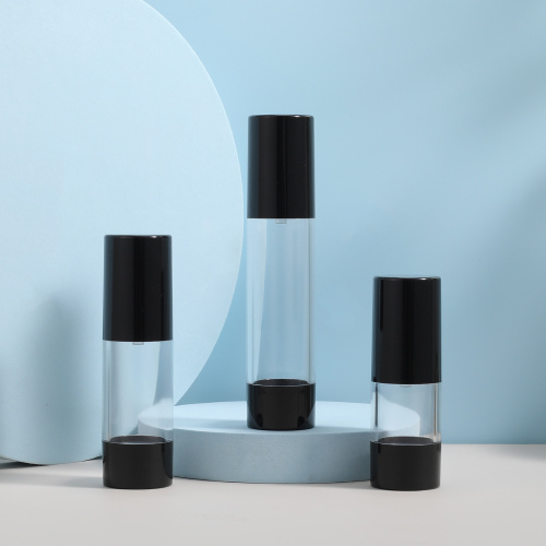 OEM Black Airless Bottle Black Color PP Airless Bottle for Cosmetic Luxury Factory