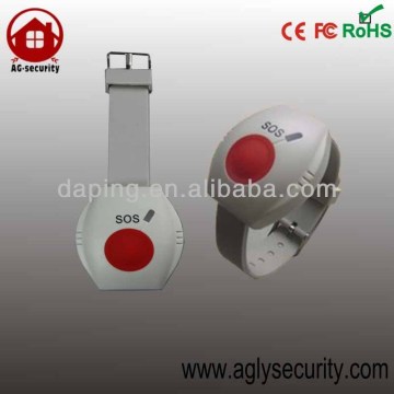 Wrist remote panic button for old/kid