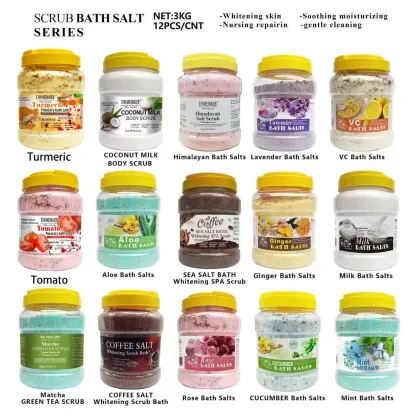 Premium Spa Exfoliating Bath Salt with Rose Flowers