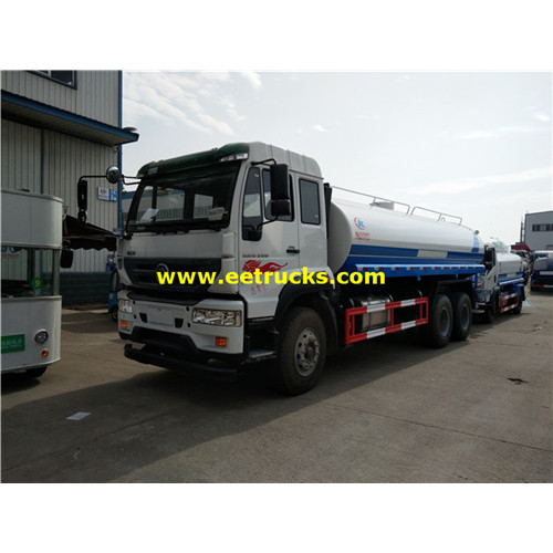 Camiones del petrolero del agua de 15cbm 6x4 SINOTRUK