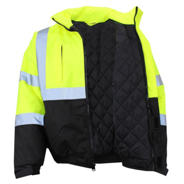 Chaqueta bomber de seguridad reflectante de invierno