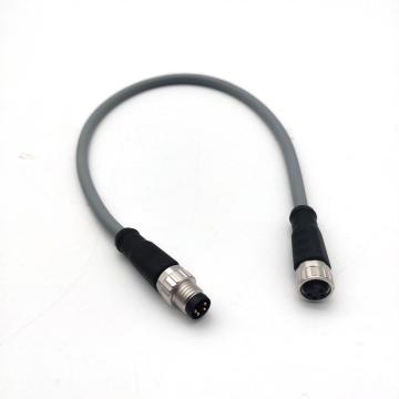 M8 4pin connection cable male to female cable