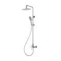 Modern bathroom brass shower sets rain shower and hand shower combination