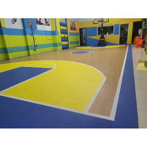 Indoor -Badminton PVC Sports Court Floors Rolls für PVC -Bodenblatt