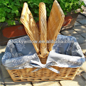 willow storage baskets with handle&wicker picnic baskets