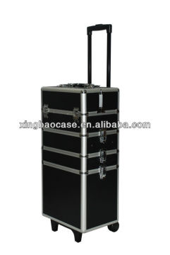 Aluminum Trolley Case rolling flight trolley lugguage bag &case XB-CS698