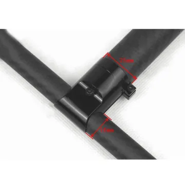 25mm-20mm Tee Joint T-Shape Three Way Tripod Carbon Fiber Arm Landing Gear Fixed Connector Holder Adaptor