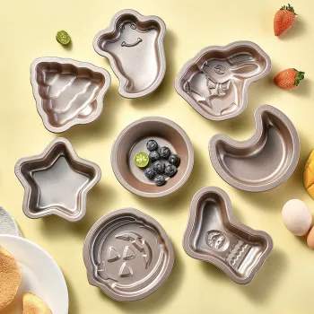 High Quality Custom Carbon Steel Non-Stick Bakeware Tray Cupcake Pan Mold Baking Tool
