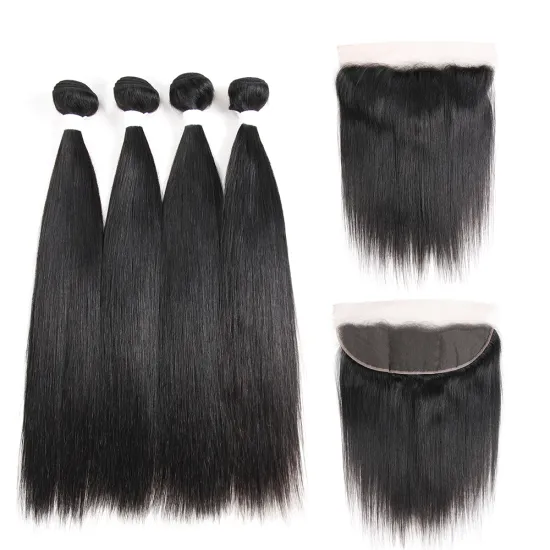 Virgin Brazilian Hair Mink Straight Hair Extension Grade 9A  Cuticle Aligned Hair For Women