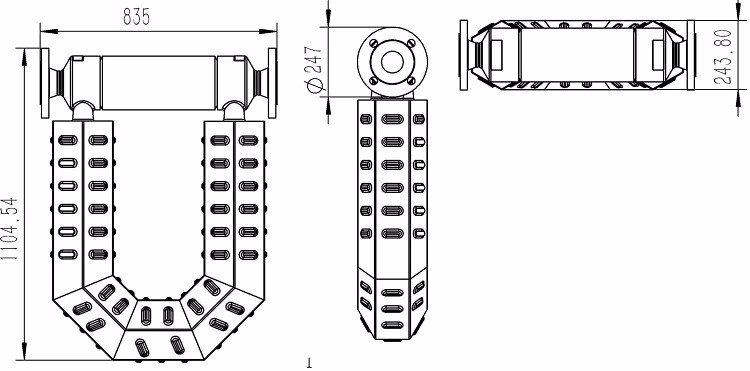 Débitmètre de masse de Coriolis d'énergie industrielle avec un débit élevé 3000kg / min