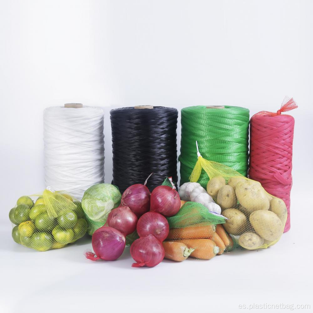 PE Plass Mesh Bag Roll para verduras de frutas