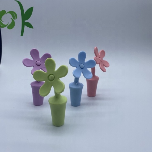 Flower Design Silicone Bottle Stopper