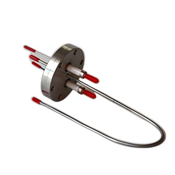 Ceramic Metallized Vacuum Electrode Flanges with 3 Pins - Customizable Ultra-high Vacuum Solutions
