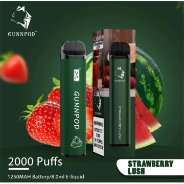 Disposable Gunnpod 2000 Puffs Vape-5% Nic