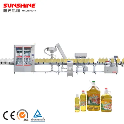 Edible Oil Filling Machine Line: Olive Oil, Sunflower Oil PET Bottling Equipment