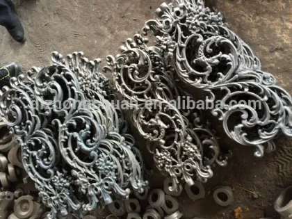 Ornament ironwork and Base metal statuettes