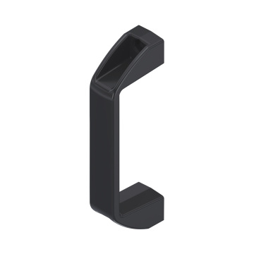 Black Plastic PA U Shaped Computer Enclosure Handle