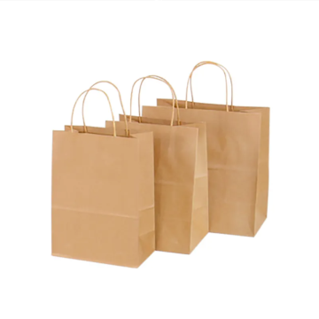 Beg Kertas Kraft yang mesra alam semata-mata untuk Takeaway