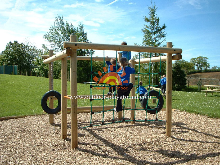 playground climber tyre play frame