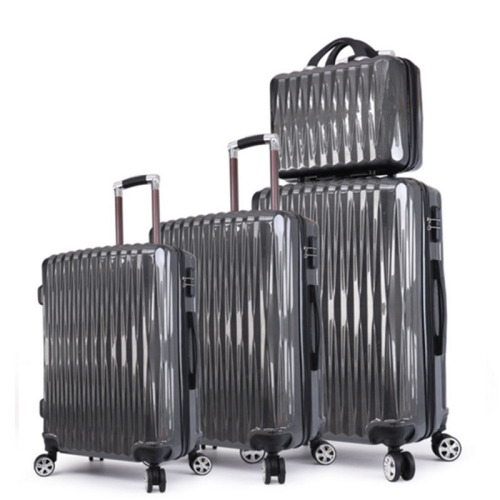 3pc ABS PC trolley luggage set suitcase