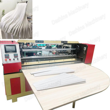 Máquina de plisado alto controlada por computadora para la fabricación de patrones versátiles