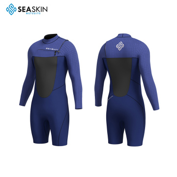 Seaskin 2024 Wetsuit Yamamoto 39 OEM सुपर स्ट्रेच LS चेस्ट ज़िप सर्फिंग वेट सूट