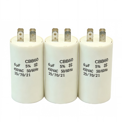 CBB60 450VAC 6UF মোটর চালিত পলিপ্রোপিলিন ক্যাপাসিটর