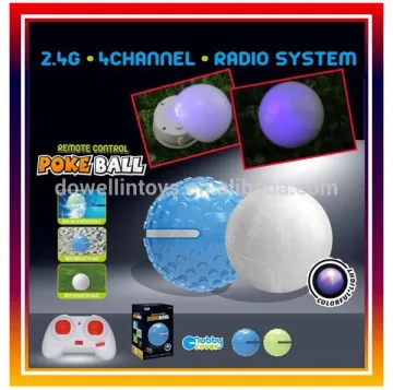 2.4G radio control Poke Ball Funny RC Ball With colorful light