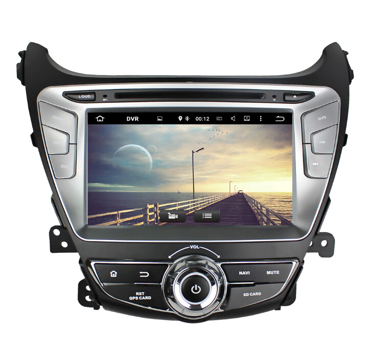 Quad core Hyundai Elantra 2014 Android 7.1 car dvd