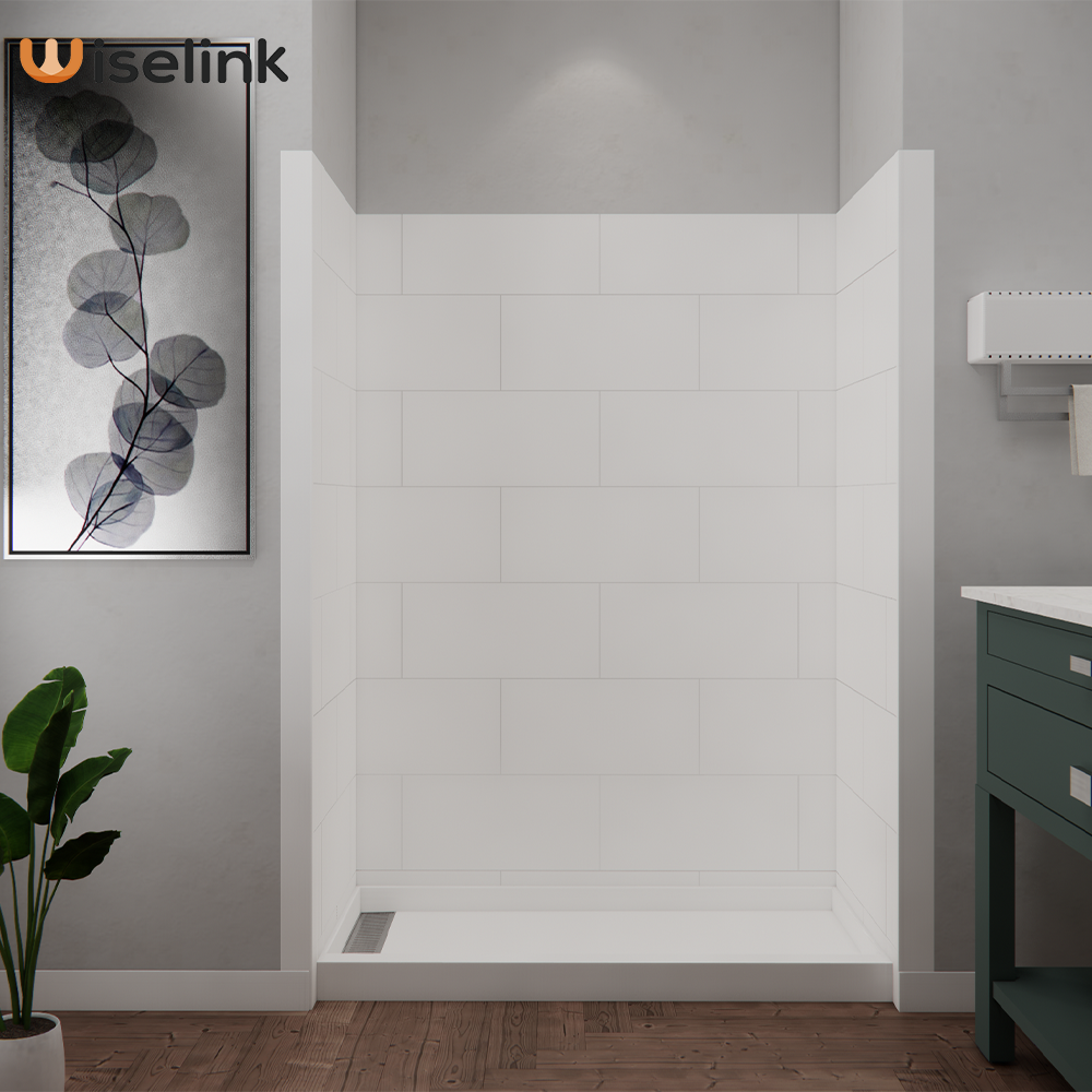 modern bathroom shower wall