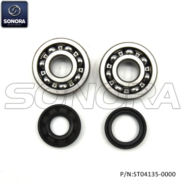 Minarelli AM6 Crank Sharf Bearing Set Incl.Oil Seal (P/N:ST04135-0000) Top Quality