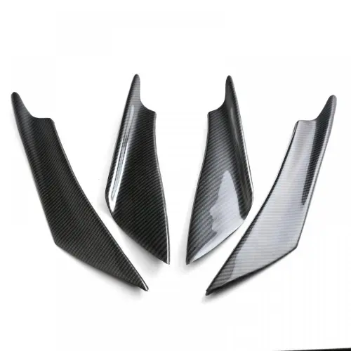 Carbon Fiber Textured Front Bumper Spoiler, High Quality Carbon Fiber