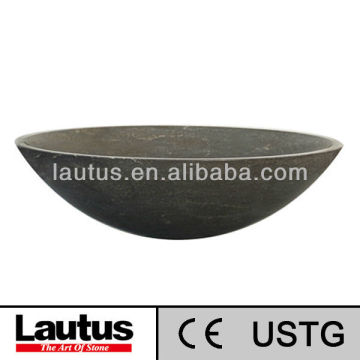 Best selling Lautus designed stylish model RTF8845BS /bathroom sinks passed ISO9001 certification large marble basin