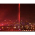 Modern outdoor laser water column fountain design