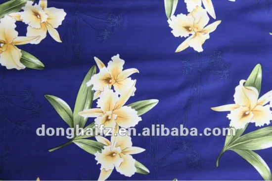 bright blue fabric printing cotton fabric