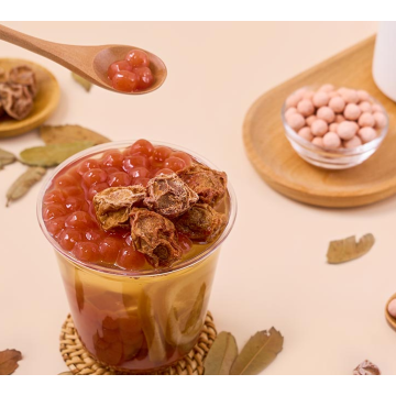 Perlas de tapioca con sabor a ciruela