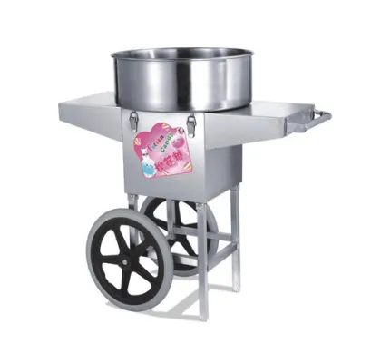 Commercial Cotton Candy Machine with Cart - Snack Machine for Sale