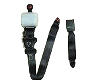 Emergency-locking vehicle safety belt