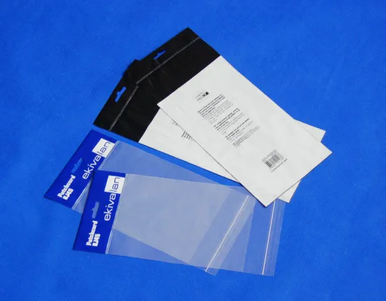 Bopp Header Bags Resealable Adhesive Bags, Clear Polypropylene Bags