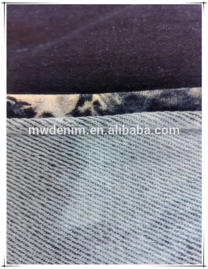 Indigo Stretch Inclined Terry Knit Denim Hot Selling