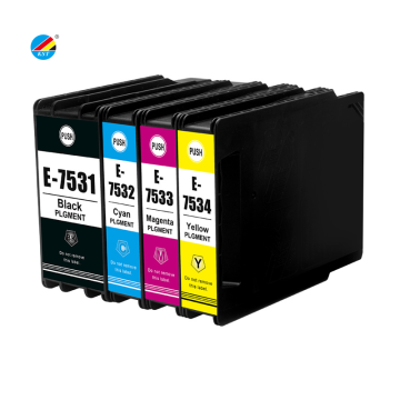 Premium Compatible Ink Cartridges for Epson WorkForce WF-6093 and WF-8593 Printers: T7531, T7532, T7533, T7534, T753 Series