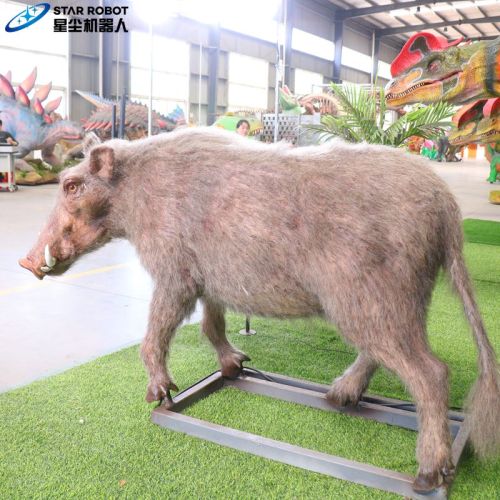Lifesize Animatronic Warthog untuk Kebun Binatang