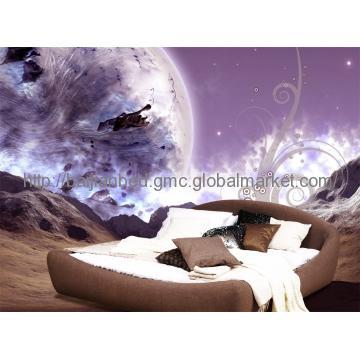 Fabric Bed, Brown Color Fabric Bed, Bedroom Furniture Bed