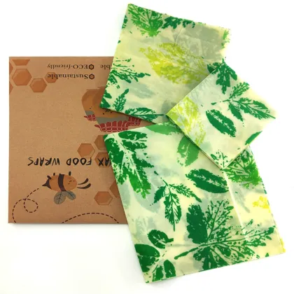1PC Zero Waste Food Wrap Beeswax Reusable Beeswax Wrap Sustainable Plastic Free Beeswax Food Storage Wrap EcoFriendly Snack Wrap