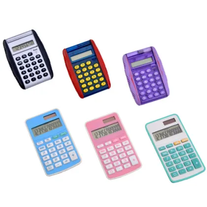 8 Digits Pocket Calculator with Flip Cover