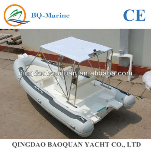 5.5m fiberglass open work boat, speed boat RIB550 with CE