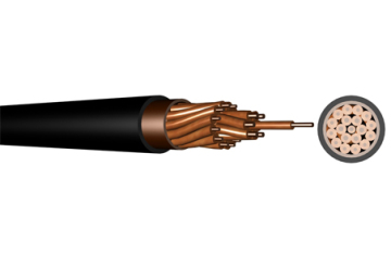 Rubber Insulation Control Cable Used For Open Country With Tin-plated Cu Wire Shield