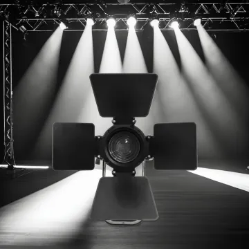 100W mini LED  White concert stage Fresnel Spot Light  Zoom led profile Studio Light for theater